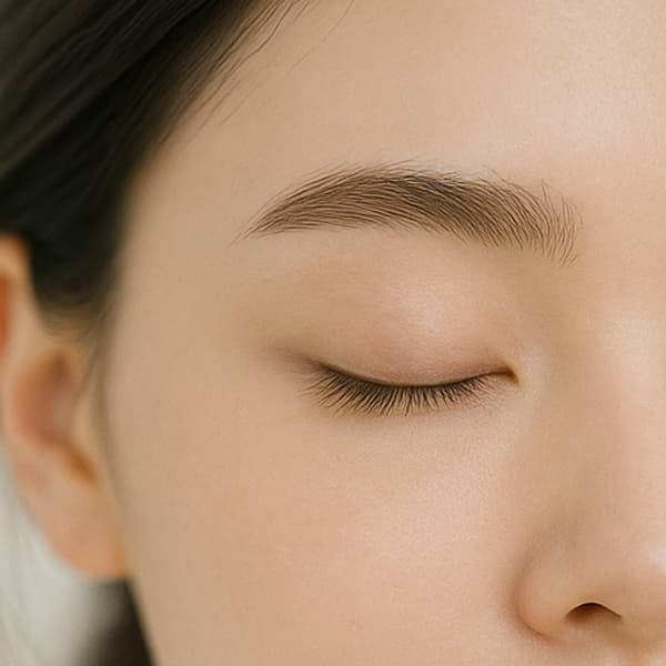 粉霧眉紋繡效果，自然眉型提升五官立體感